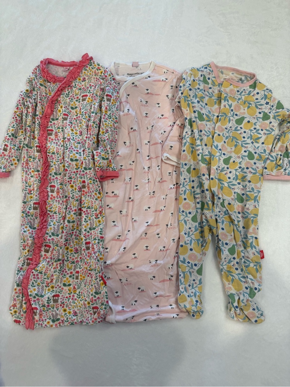 Magnetic Me 2 gowns + 1 Footed Sleepwear Bundle